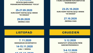 Kalendarz form kształceniowych do&nbsp;końca 2020 roku