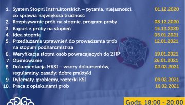 Szkolenia online dla HKSI ZHP Chorągwi Krakowskiej